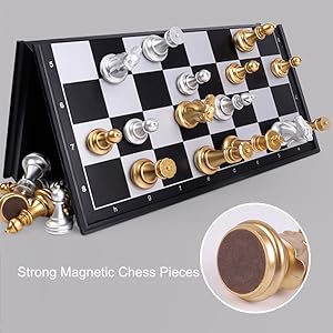 프리미엄 휴대용 자기 인덕션 체스 무기 체스 세트 가벼운 1