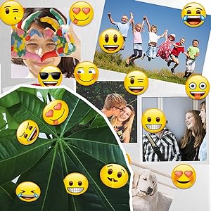 냉장고 화이트보드 자석 54Pcs 귀여운 이모지 장식 자석 1