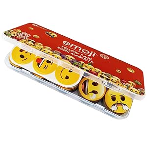 냉장고 화이트보드 자석 54Pcs 귀여운 이모지 장식 자석 5