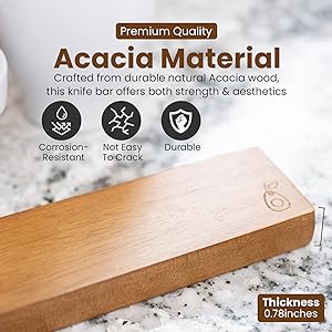 목재 접착성 자기 칼 스트립 자기 벽 칼 홀더 OEM/ODM 3