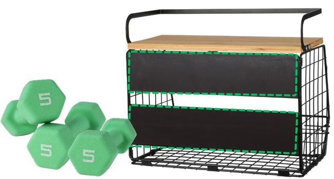 대형 컨테이너 자기 저장 랙 목재 뚜?? 이 있는 자기 부엌 선반 2