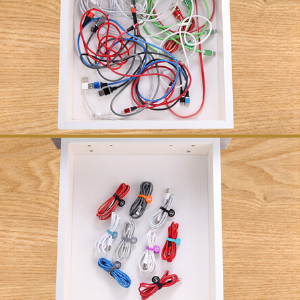 6PCS 자석 케이블 조직기 색상 귀기 전화 케이블 홀더 홈 오피스 학교 0