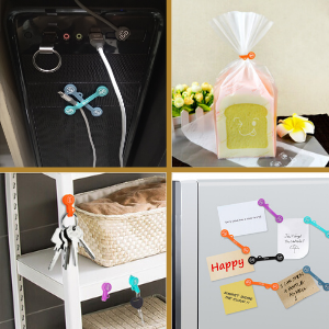 6PCS 자석 케이블 조직기 색상 귀기 전화 케이블 홀더 홈 오피스 학교 4