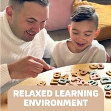 135PCS 소아용 부드러운 폼의 자석 문자 및 숫자 높은 내구성 3