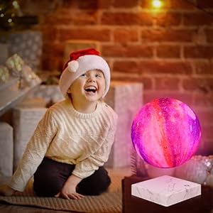 회전성 樹脂 자석성 레비테이션 램프 16색 3D로 떠 있는 달구 3