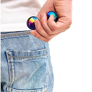 6PC 네오디미움 자석 구구 무지개 자석 공 불안을 위한 장난감 2