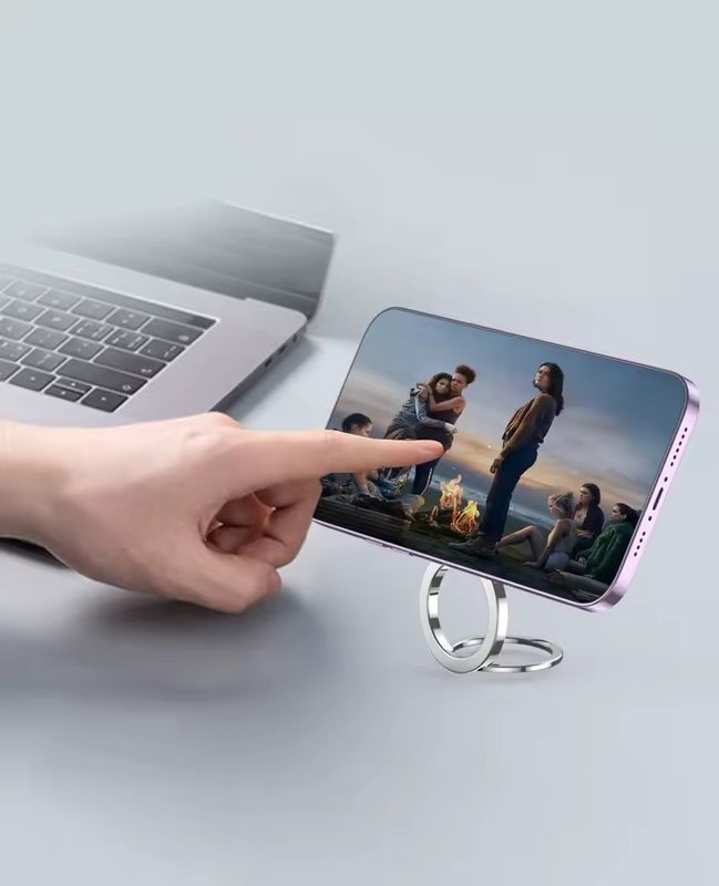 자석 휴대 전화 반지 홀더 아이폰 12 13 14 시리즈와 호환됩니다 MagSafe 제거 가능한 휴대 전화 손잡이 키크 스탠드