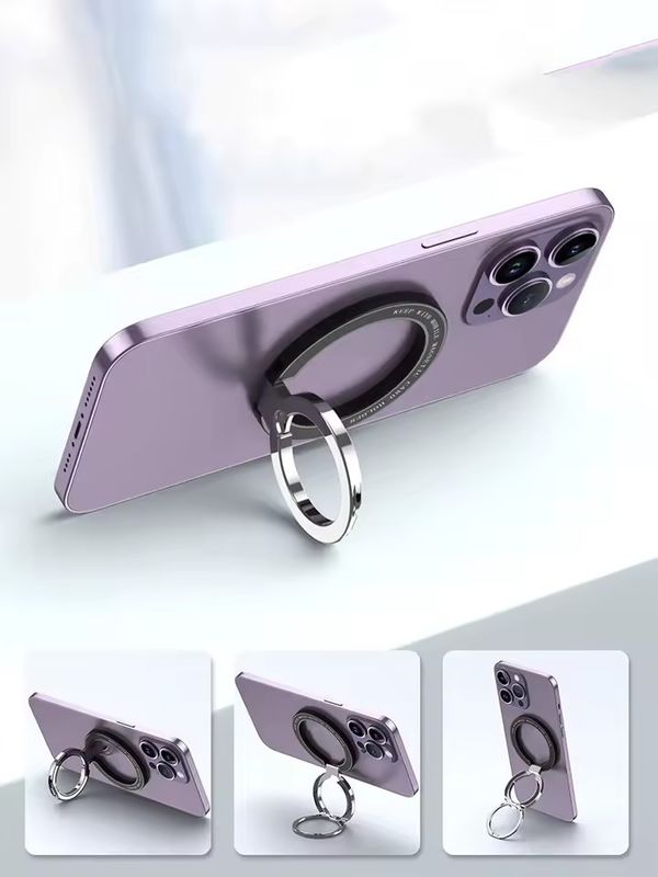 자석 휴대 전화 반지 홀더 아이폰 12 13 14 시리즈와 호환됩니다 MagSafe 제거 가능한 휴대 전화 손잡이 키크 스탠드